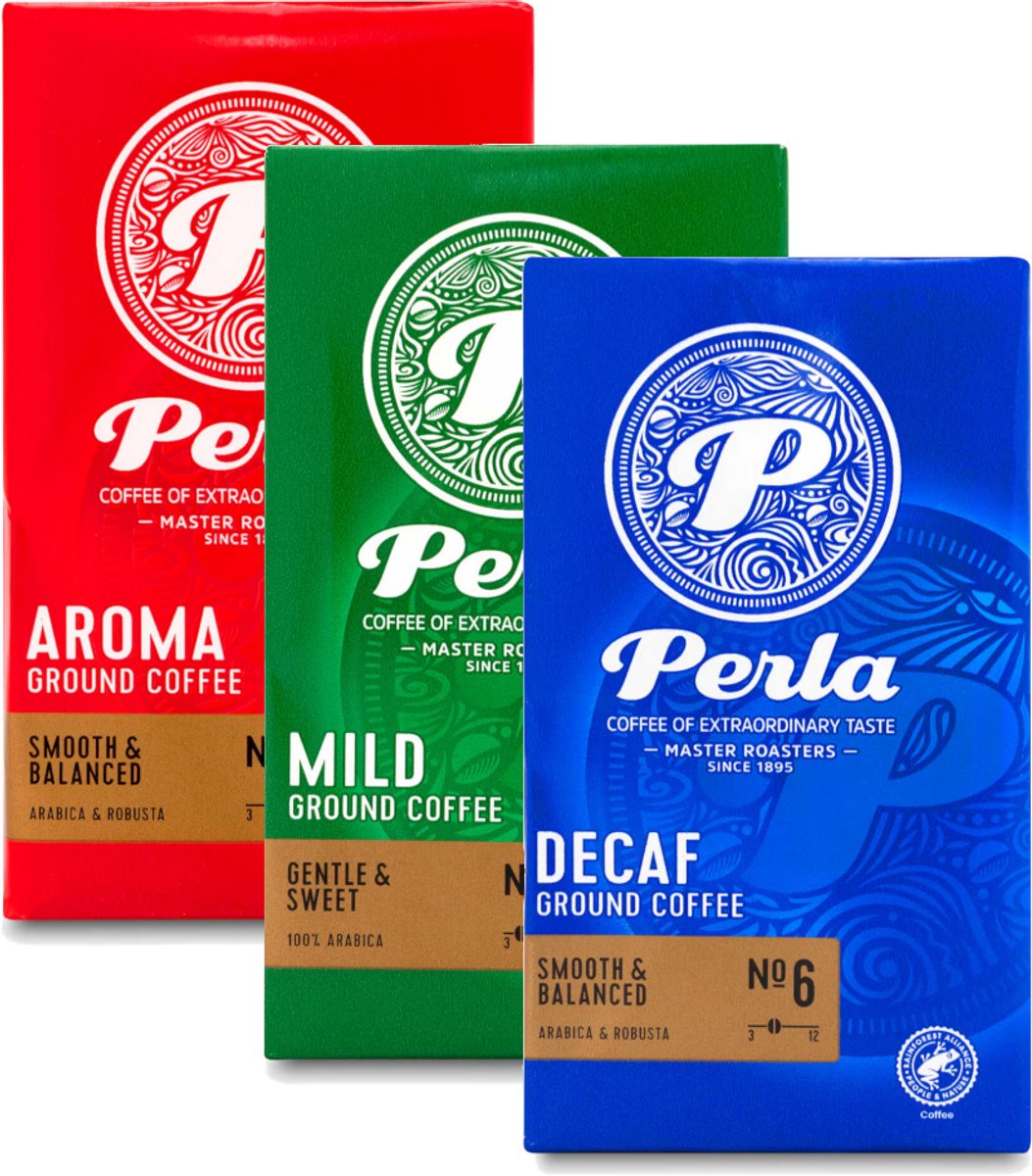 Perla Decaf Mild Aroma - Proefpakket - 750g (3x250g)