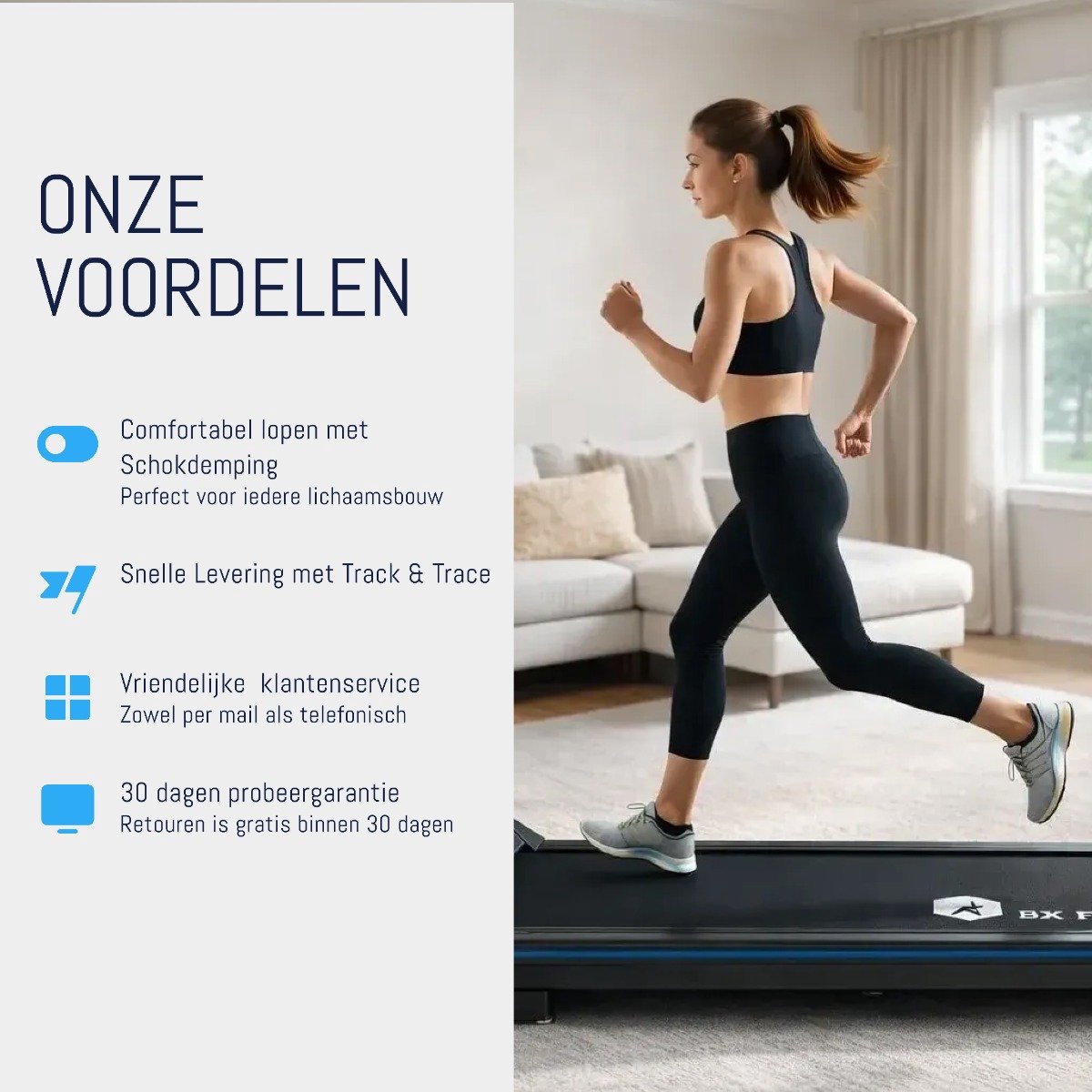 Loopband 500 met Stang - BX Fitness — cadeau in Sport & Outdoor - foto 2
