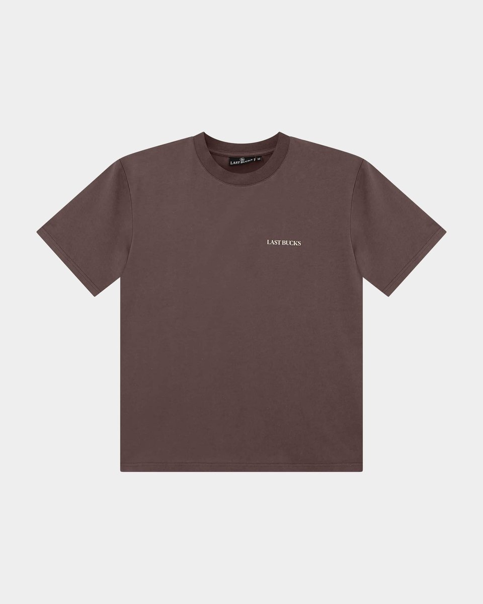 Last Bucks - Capital Tee - Heren T-shirt - Bruin - Maat L - Regular Fit