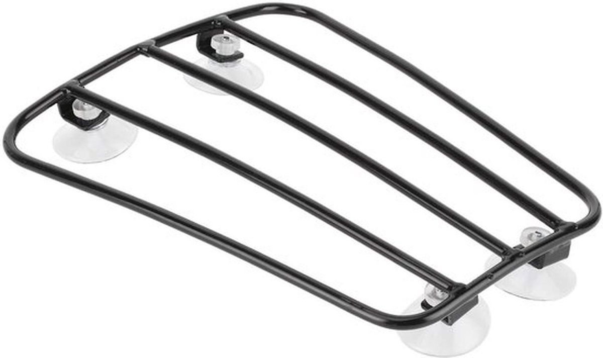 Bagagerek Retro Stijl - Motorfiets Bagagerek - Zwart - Duurzaam - Schokbestendig - Lichtgewicht - Motorfietsdrager