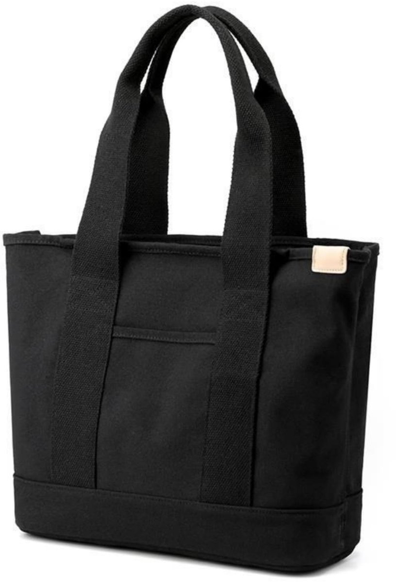Aucuu Canvas schoudertas voor dames, handtas, grote capaciteit met ritssluiting, schoudertas met schouderriem - ShopVlot