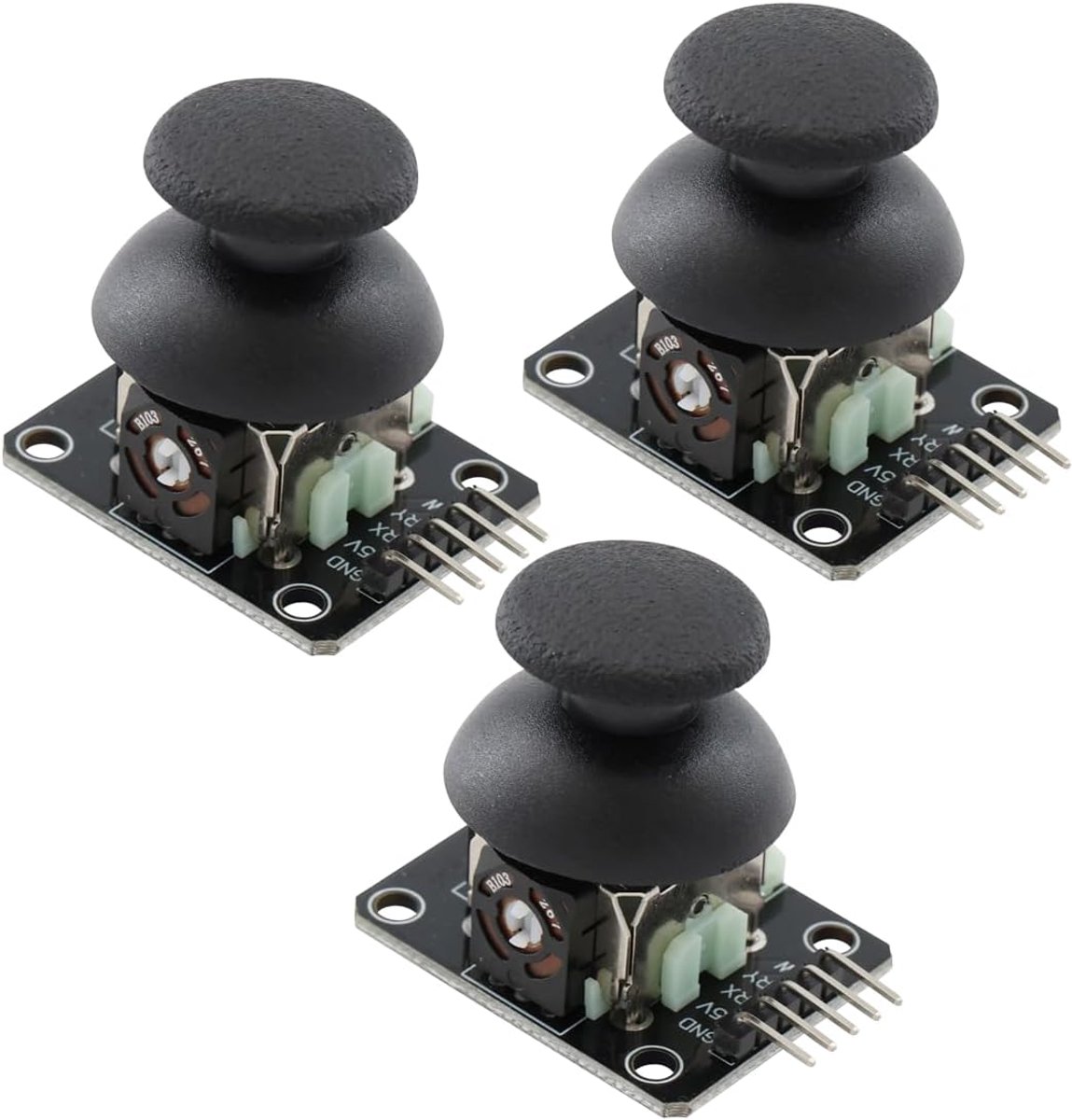 KY-023 Dual-Axis Joystick Module DC 3.3V - 5V XY-Axis Game Joystick Sensor Electronic Component Black for Arduino(Pack - ShopVlot