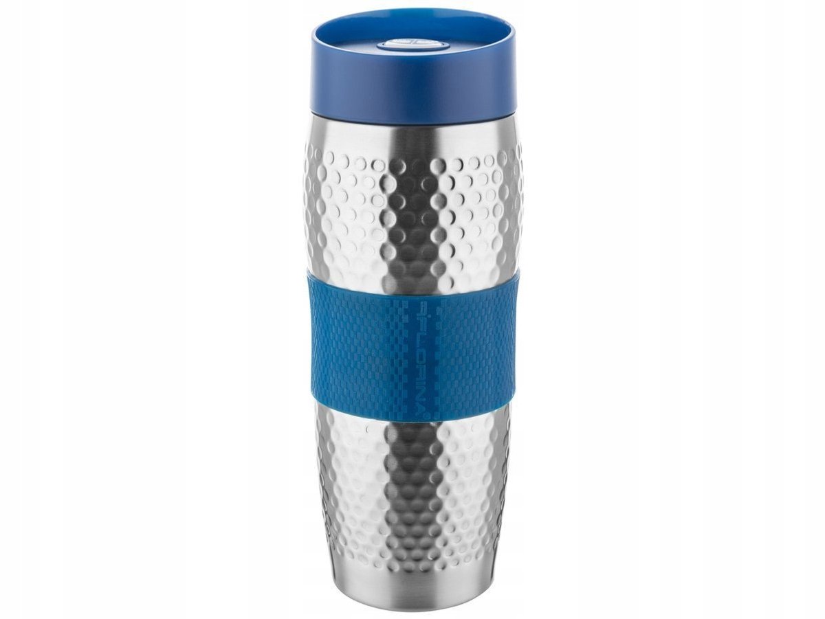 Florina Presston Thermosbeker Blauw 360ml - RVS, Lekvrij