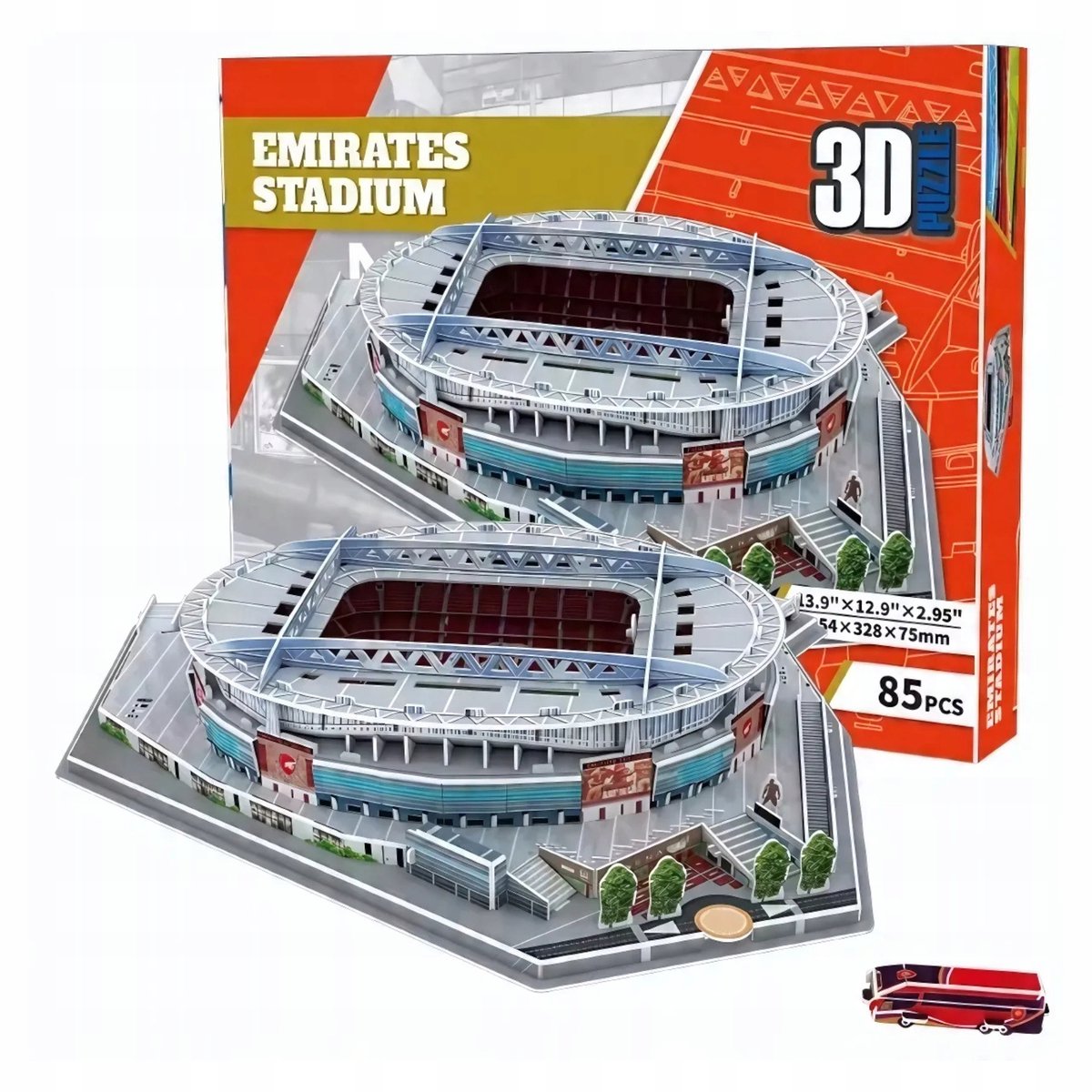 3D Puzzel Emirates Stadion Arsenal Londen 85 Stukjes