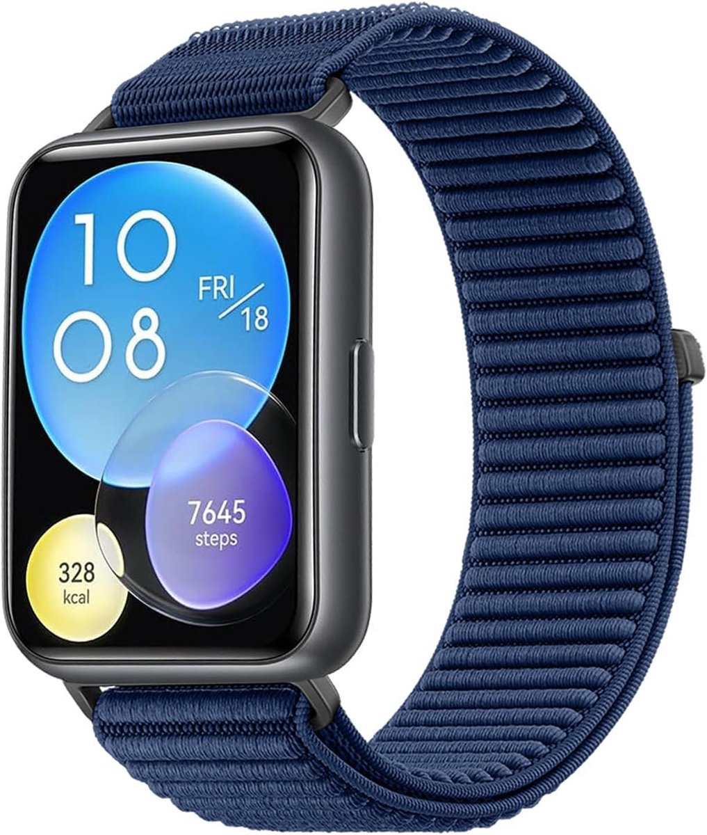 Issinlky Nylon strap Compatible with Watch Fit 2, Elastic Sports Strap for Fit 2 Women Men - ShopVlot