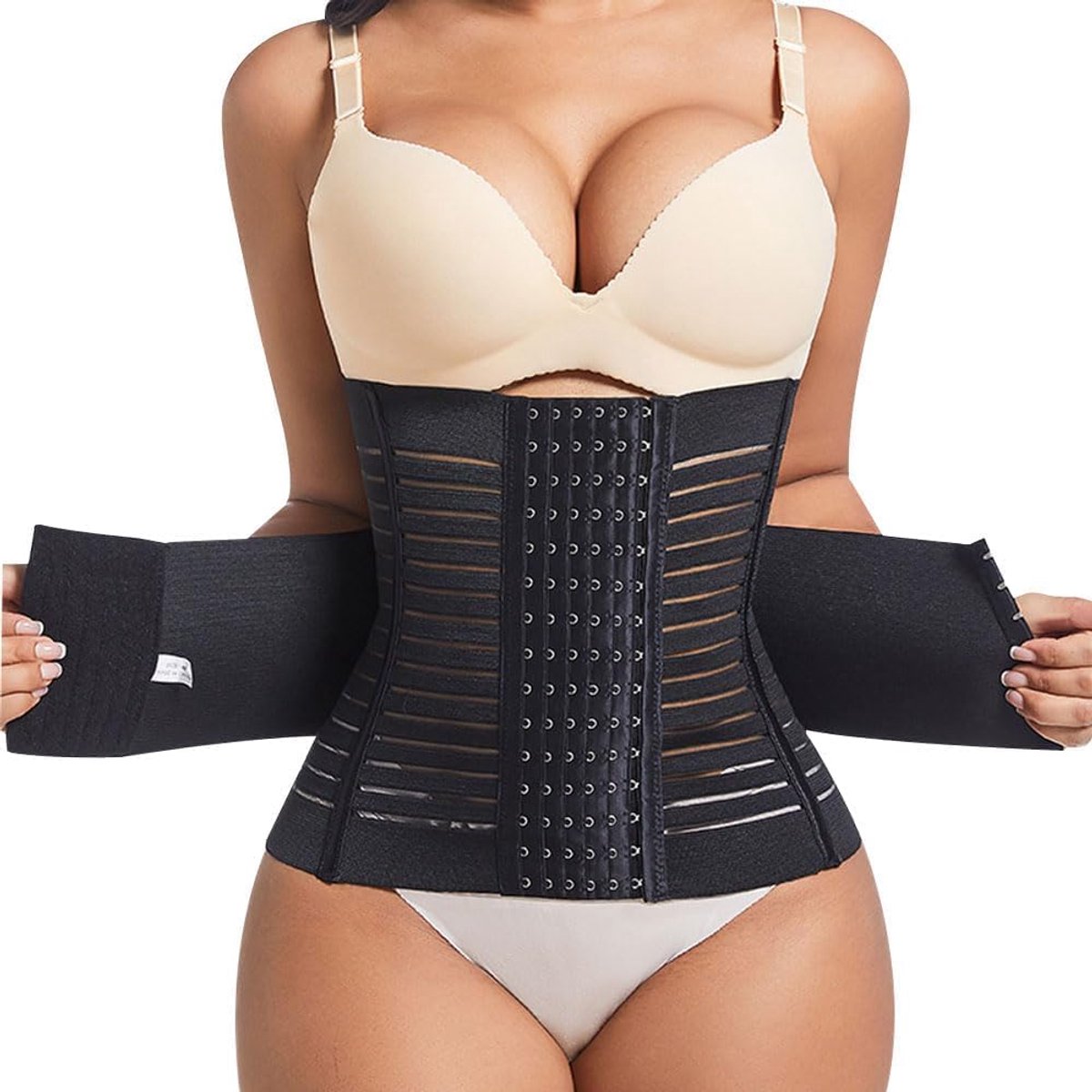 afslankheidsgordel voor dames, tailletrainer, buikcontrole, afslankheidsgordel, lendenwerveltrainer, postpartumriem - ShopVlot