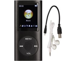 MP3 Player 64GB Portable With 1.8 Inch LCD Screen for Music - Multifunctional for Students and Kids (Black) - ShopVlot