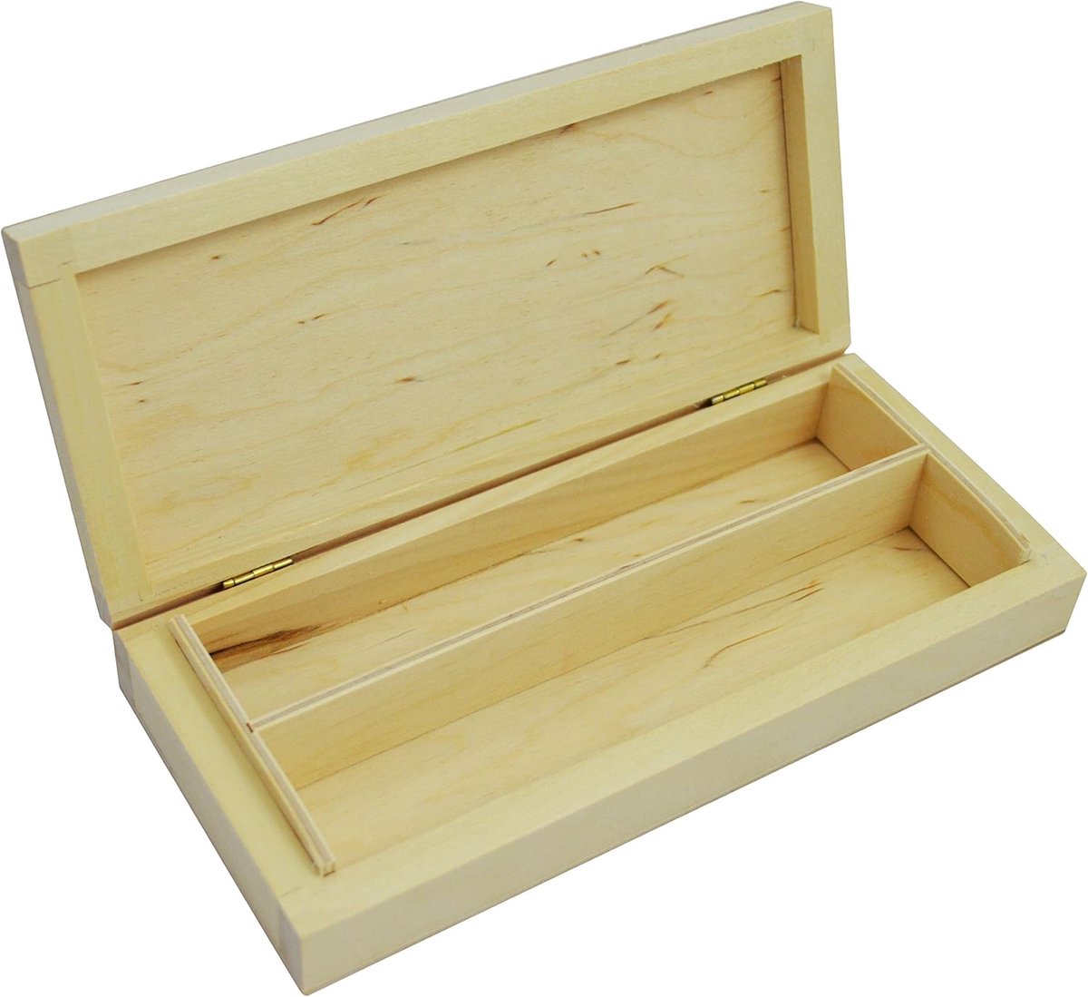 Ongeverfde Houten Etui Doos Desktop Briefpapier Organizer Decoupage/P02, Natuurhout, Modern - ShopVlot
