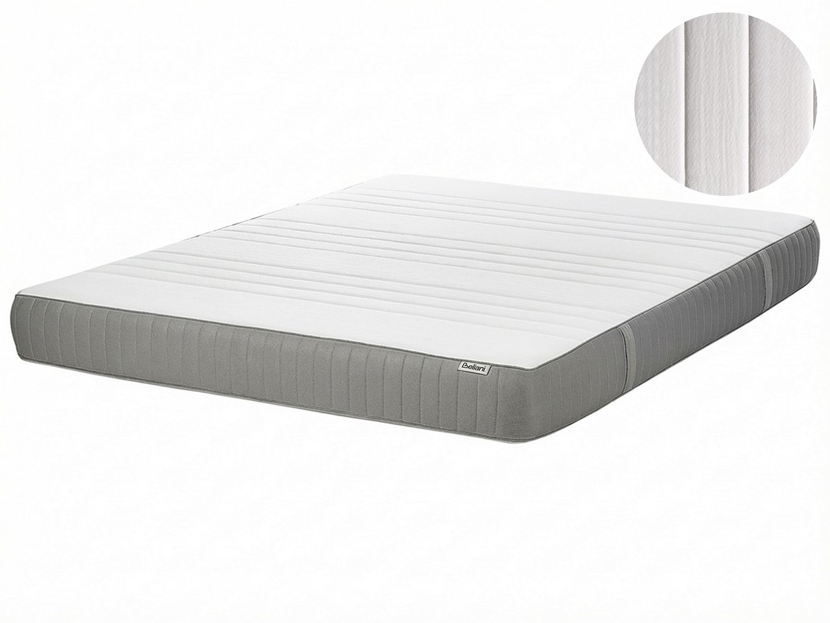Beliani CHEER - Schuimmatras medium - Wit - 180 x 200 cm - Polyester