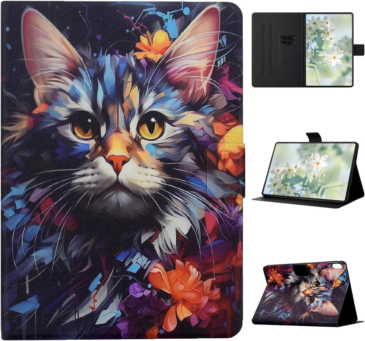 Hoes compatibel met Xiaomi Redmi Pad 2 11 inch 2025, schokbestendige zachte TPU hoes met ultradunne folio beschermhoes - ShopVlot