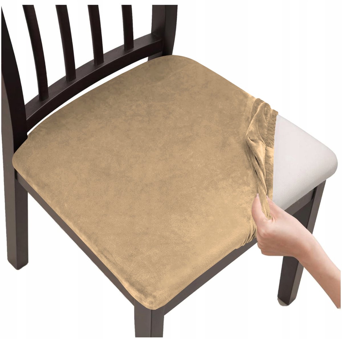 Universele Stoelhoes - Beige, Elastisch & Duurzaam (40x40cm)