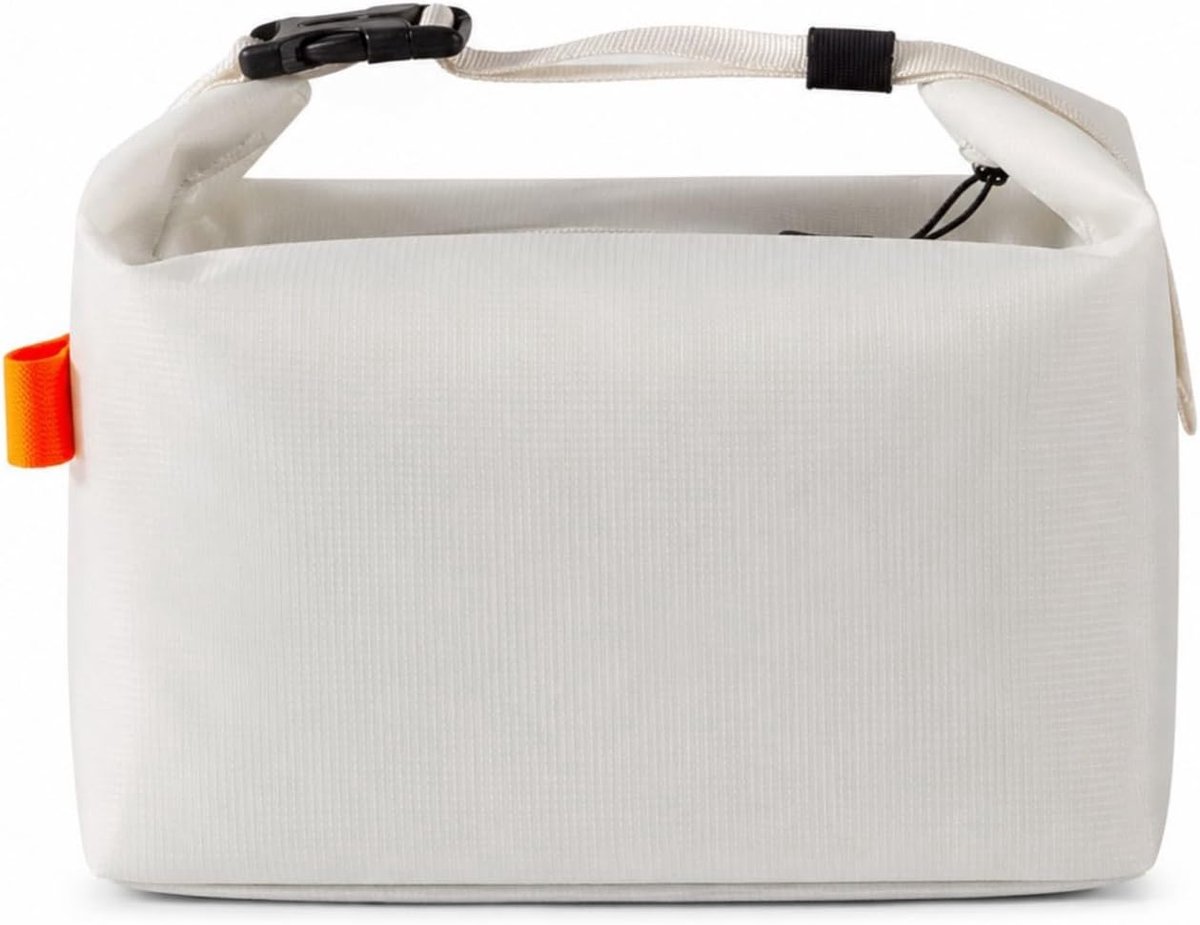 Geïsoleerde lunchtas met dikke aluminiumfolie-voering – Lekvrije thermische bentotas voor werk, school en picknicks – Ruime koel-/warmhoudtas – Inclusief verstelbare schouderriem – Geschikt voor alle leeftijden – Beige