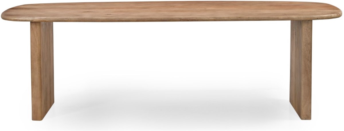 Giga Meubel Eettafel Gin Deens Ovaal - Mangohout - Naturel - 200x100x77cm