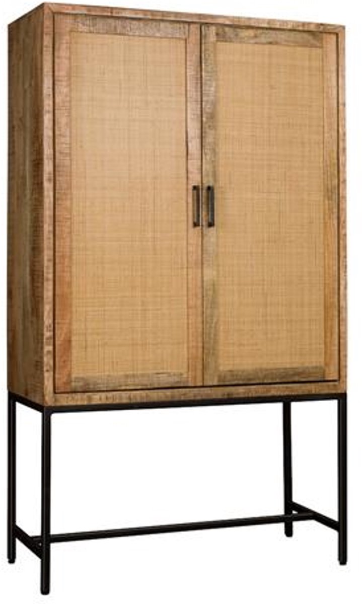 Tower Living Opbergkast Carini - Naturel Hout - 110x45x190cm