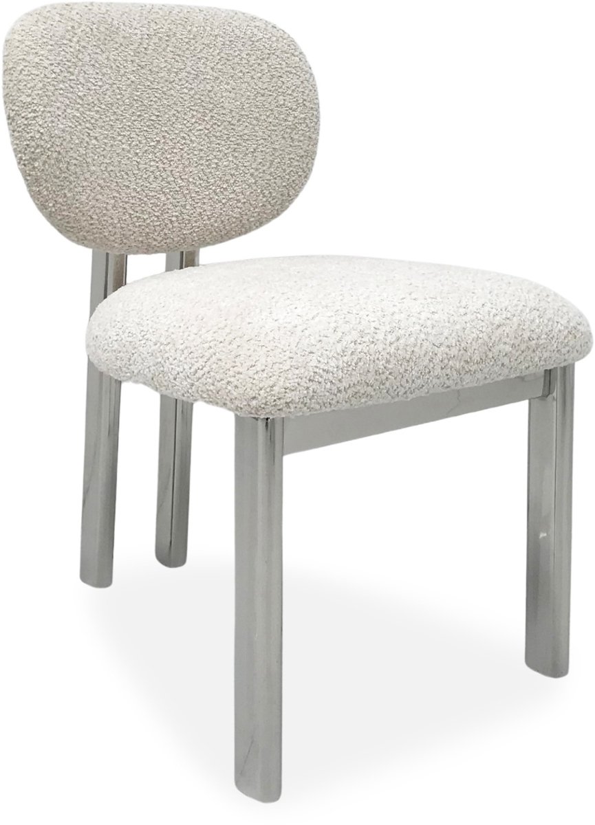 DÉJA Living Eetkamerstoel Bjerka - Beige/Chrome