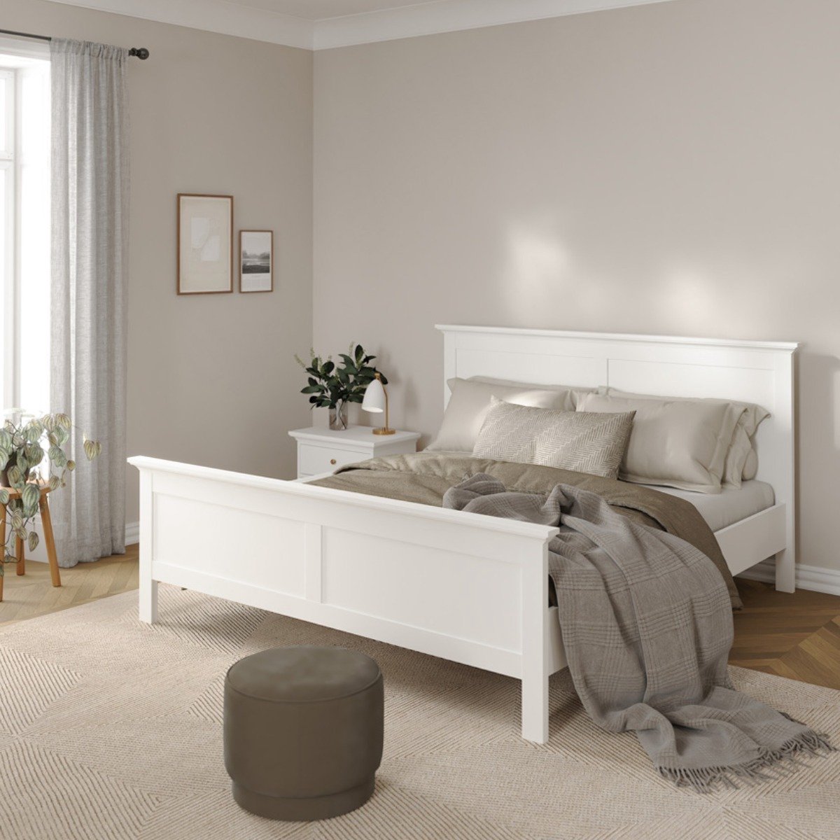 Giga Living Bed Paris - Wit - 160x200cm