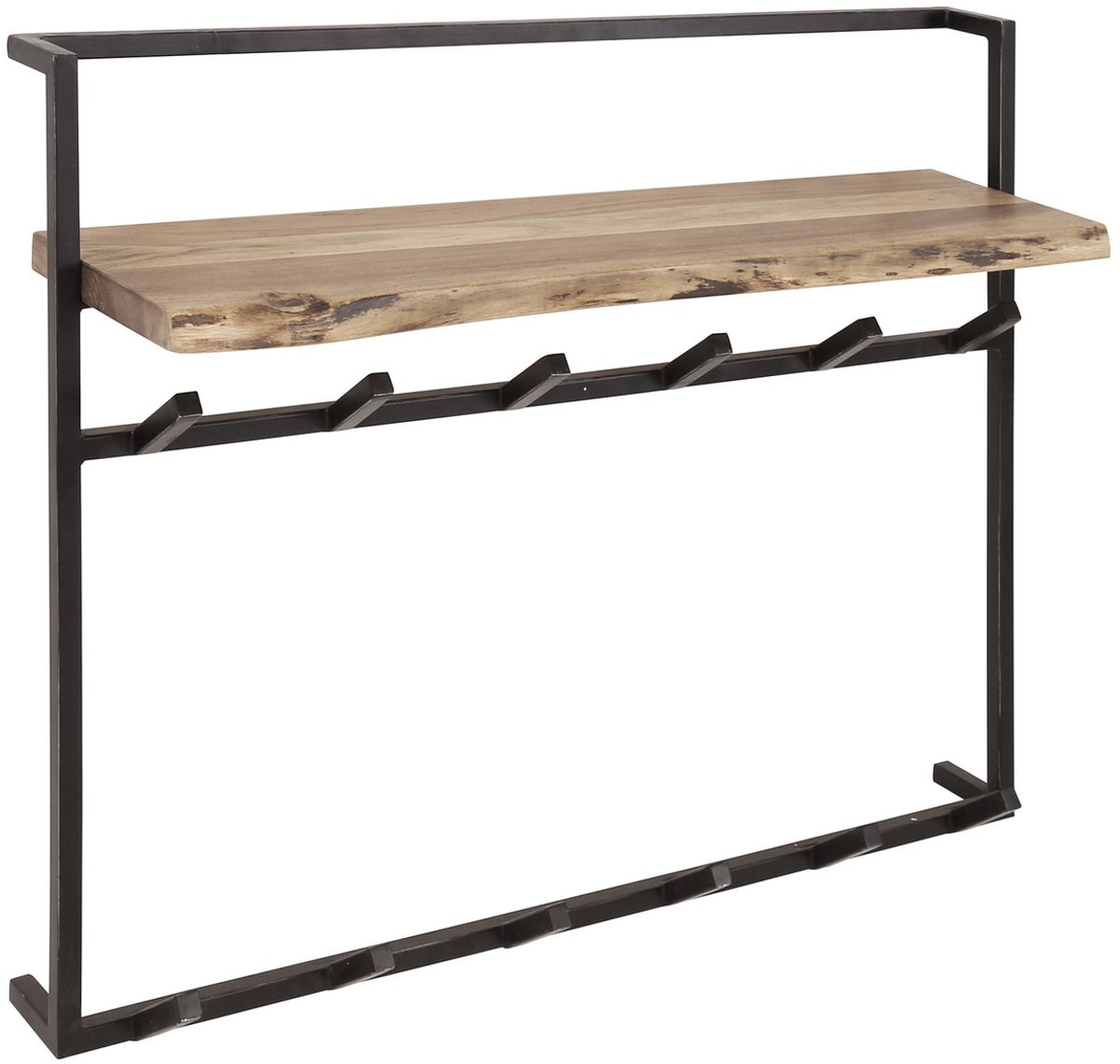 Giga Meubel Kapstok Air - Naturel Hout - 12-Haken - 30x100x80cm
