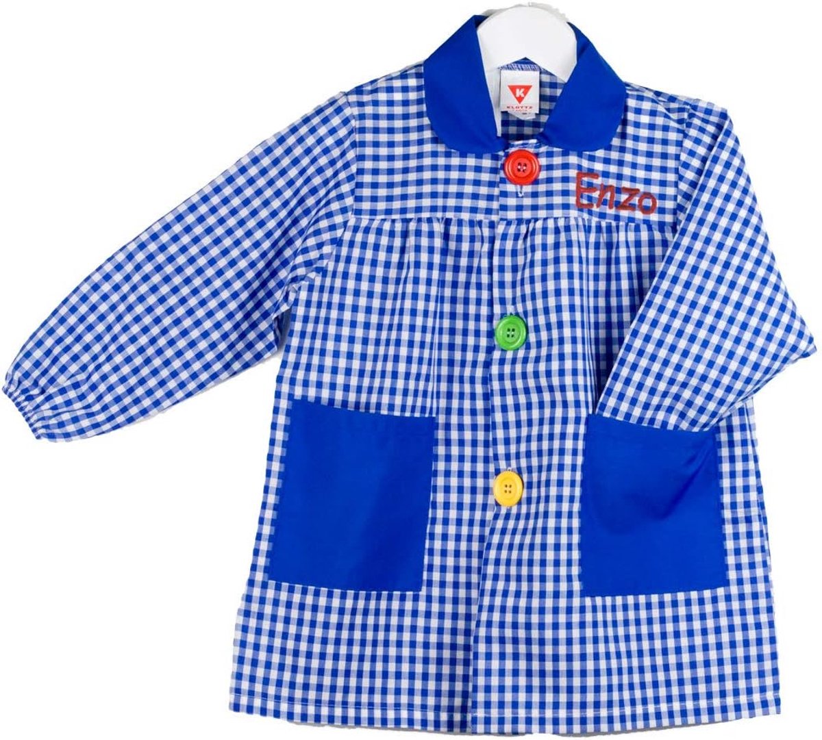 Babi College Geborduurd met Naam - Blauw - Groot - Persoonlijk cadeau - ShopVlot