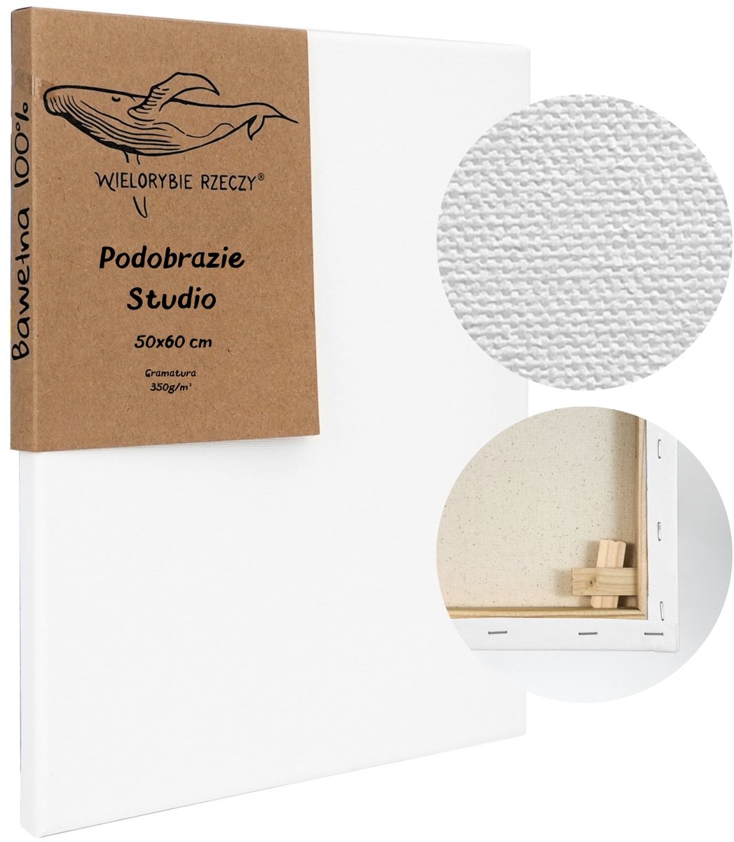 Plein Air Doek 50x60 cm - 350g/m² Katoen, 3x Gegrond