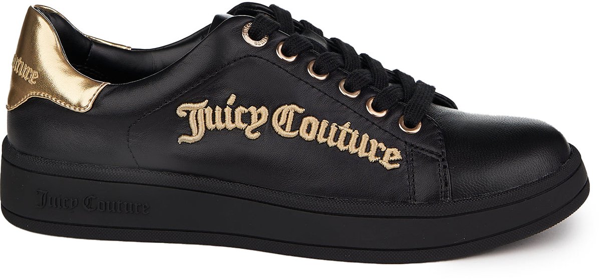 Juicy Couture natuurlijk lederen sneakers Carlie lage top 37 Zwart