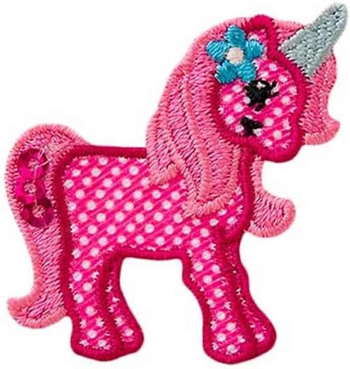 Mono-Quick Iron-on Patches Ironing plate small unicorn pink 3.5 cm x 3.5 cm - ShopVlot