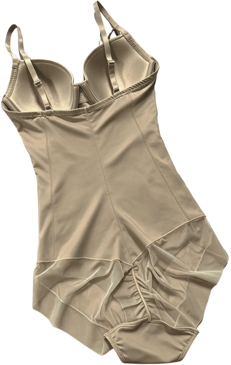 Currero Bodysuit Dames - Shapewear - Bodystocking - Corrigerende Body - Ingebouwde BH - Vormgevend & Afslankend Effect - Khaki