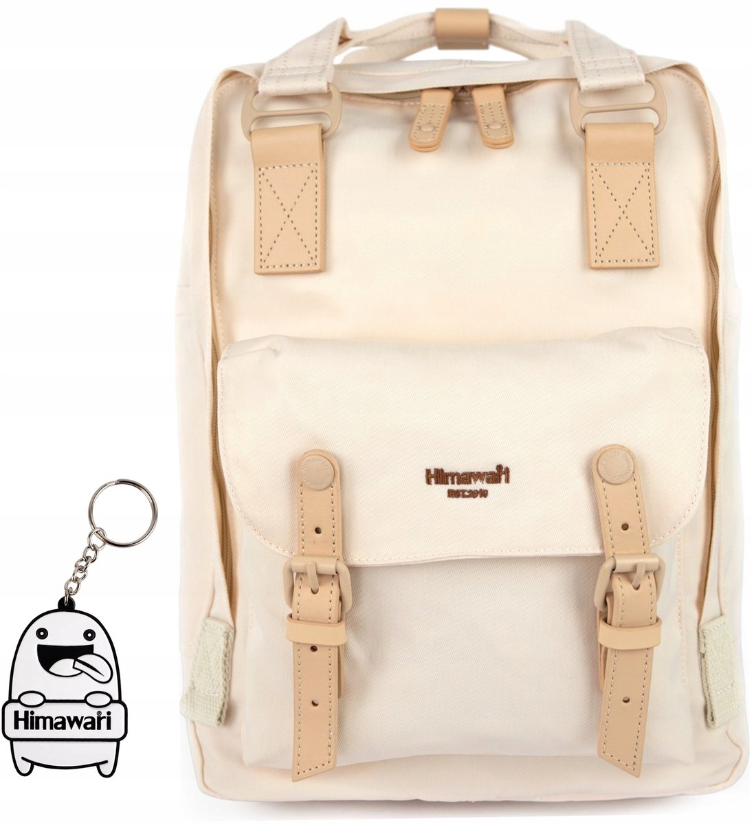 Himawari Basic S Rugzak - Stijlvol & Functioneel Beige