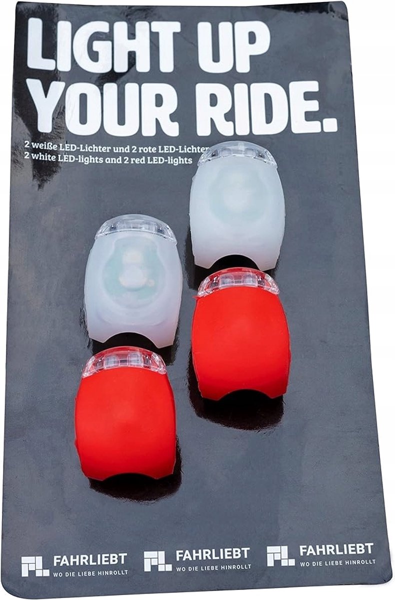 LED Verlichting Set voor Fiets, Scooter & Rugzak (4 stuks)