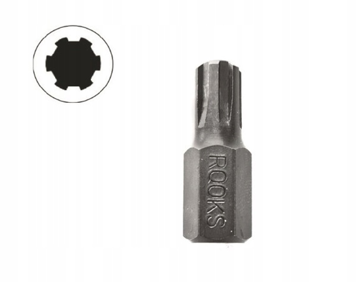Ribe Bit 10mm 3/8" M12x30mm, 20 Stuks, S2 Staal