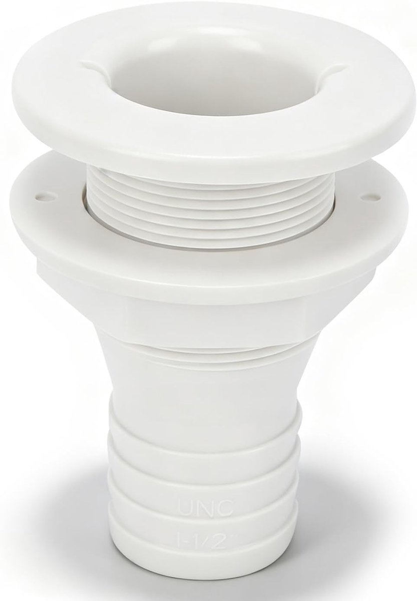 Waterafvoer aansluiting 1-1/2 inch - ABS kunststof - duurzaam en roestvrij - ideaal voor boten - ShopVlot