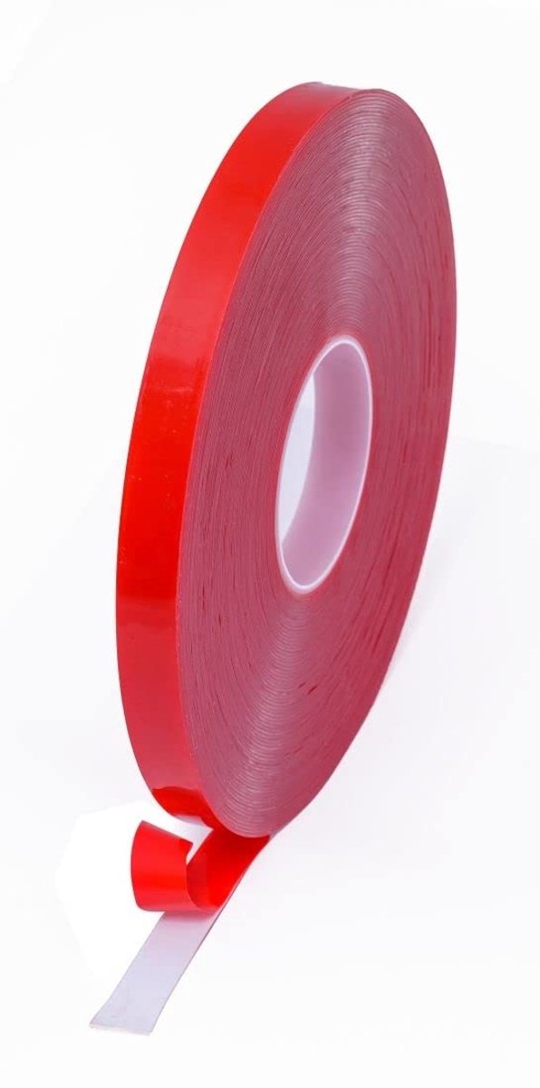 Dubbelzijdige montagetape 1 mm x 19 mm - transparant - ultra sterke gel - ideaal voor bevestigen - ShopVlot