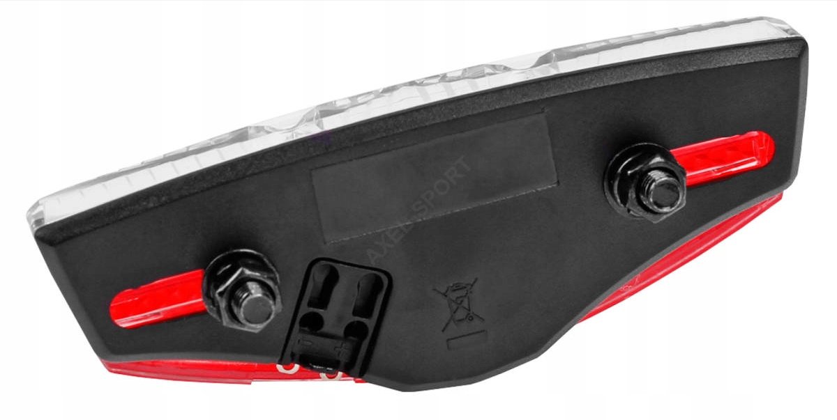 Merkloze LED Fietslamp Achter op Bagagedrager met Dynamo