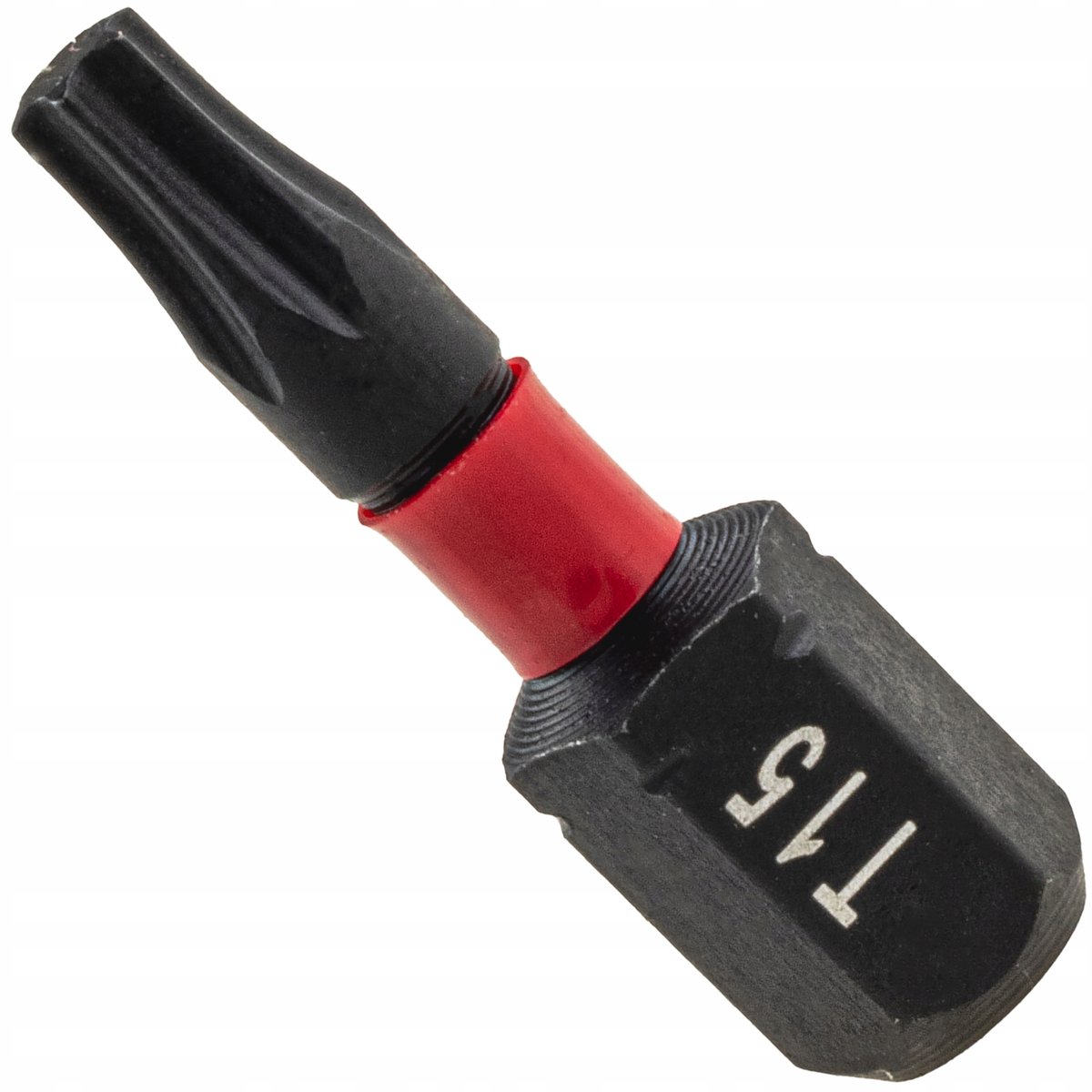 Slagmoer bit Torx TX15 25mm 1/4" magnetisch S2 staal