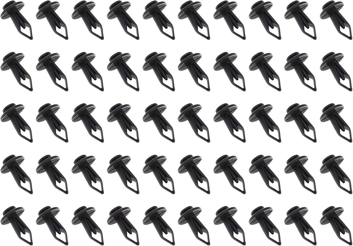 Car trim fixing clips 50Pcs - 17.4x9.5x6.5mm - duurzaam plastic - ideaal voor bumper trims - ShopVlot