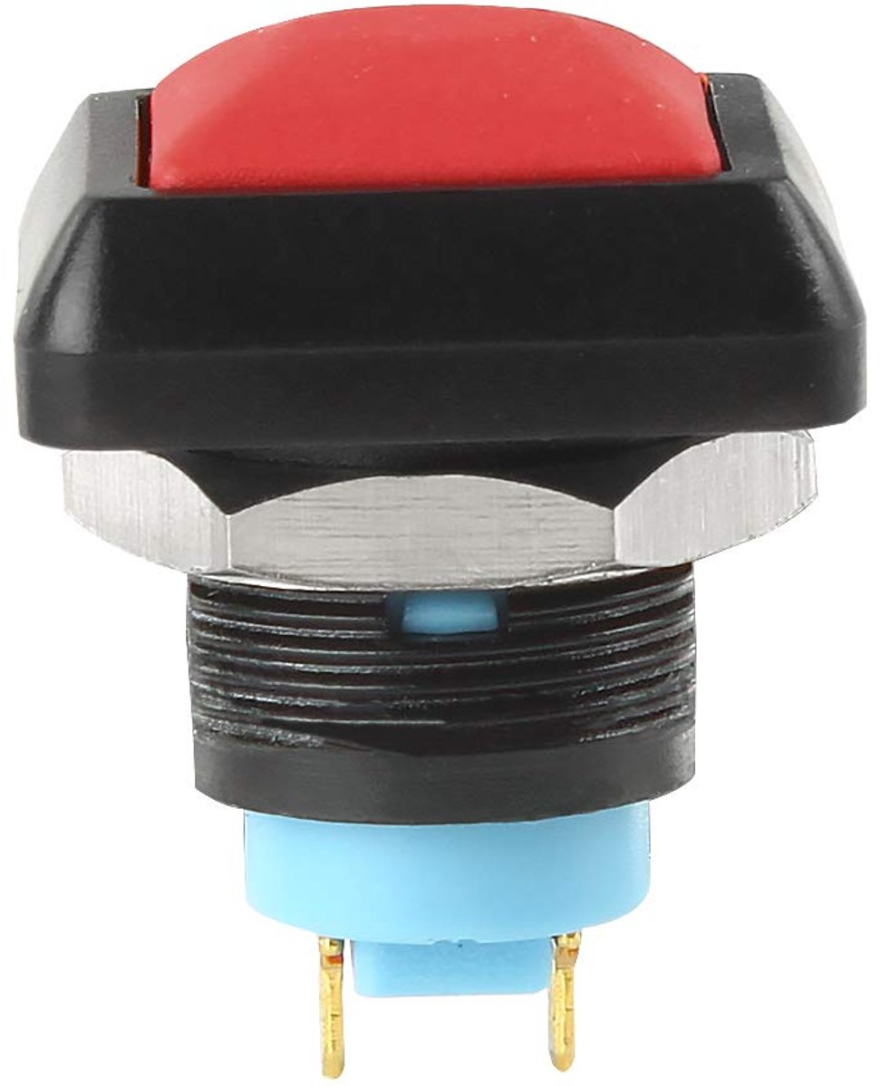 Drukknop waterdicht 12mm - vierkant - rood - ideaal voor diverse toepassingen - ShopVlot