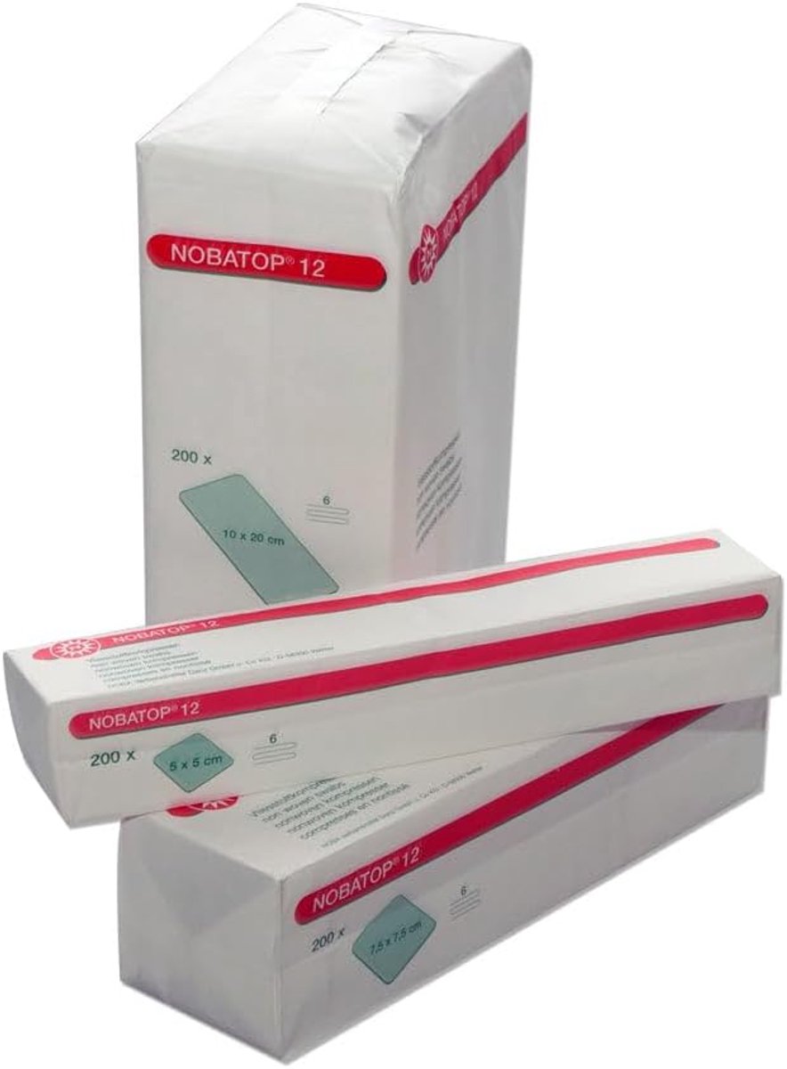 Fleece pads 10 cm x 10 cm - 200 stuks - ideaal voor verbandwisseling - zacht en ademend - ShopVlot