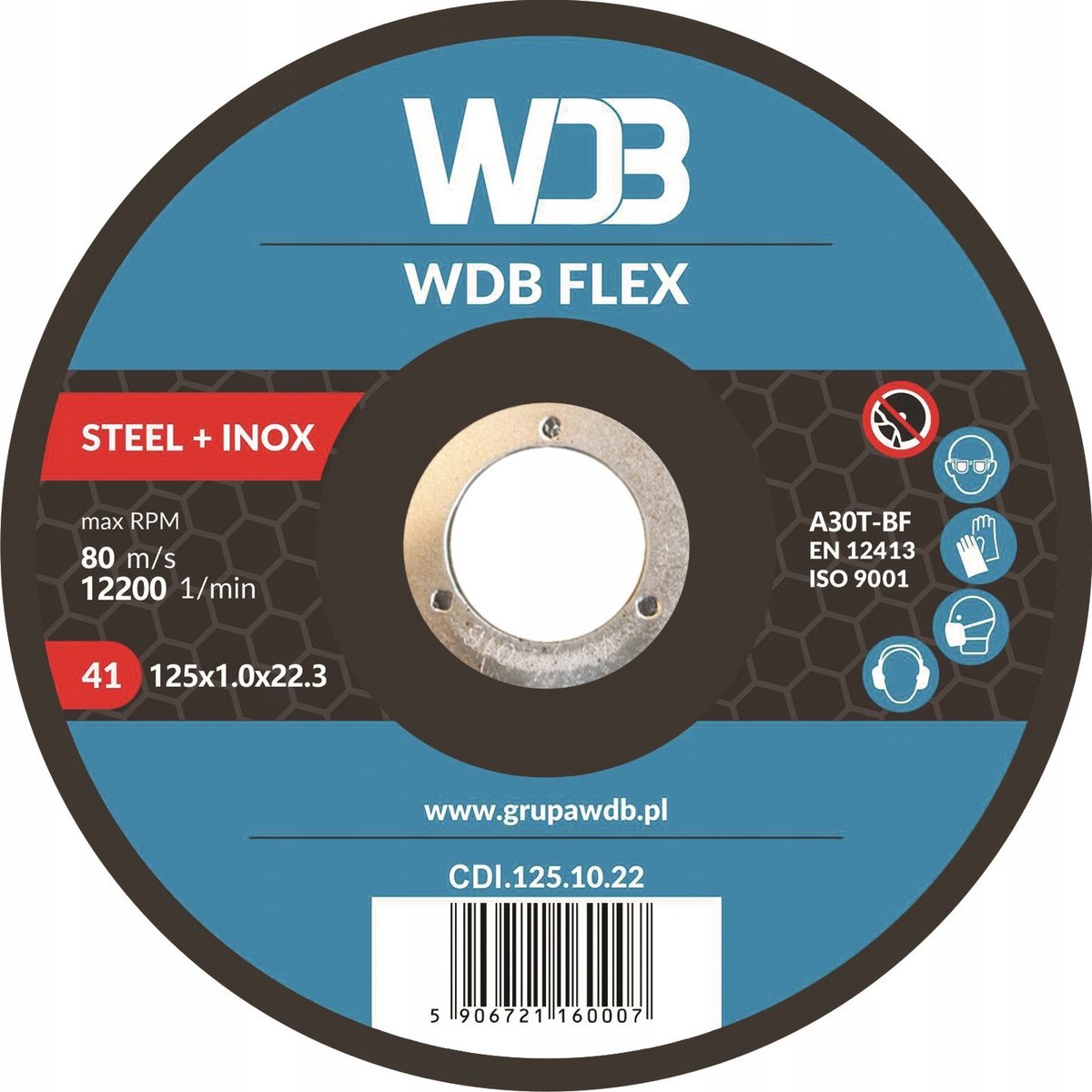 WDB FLEX Metaalzaagblad 125x1.0mm - RVS & Staal