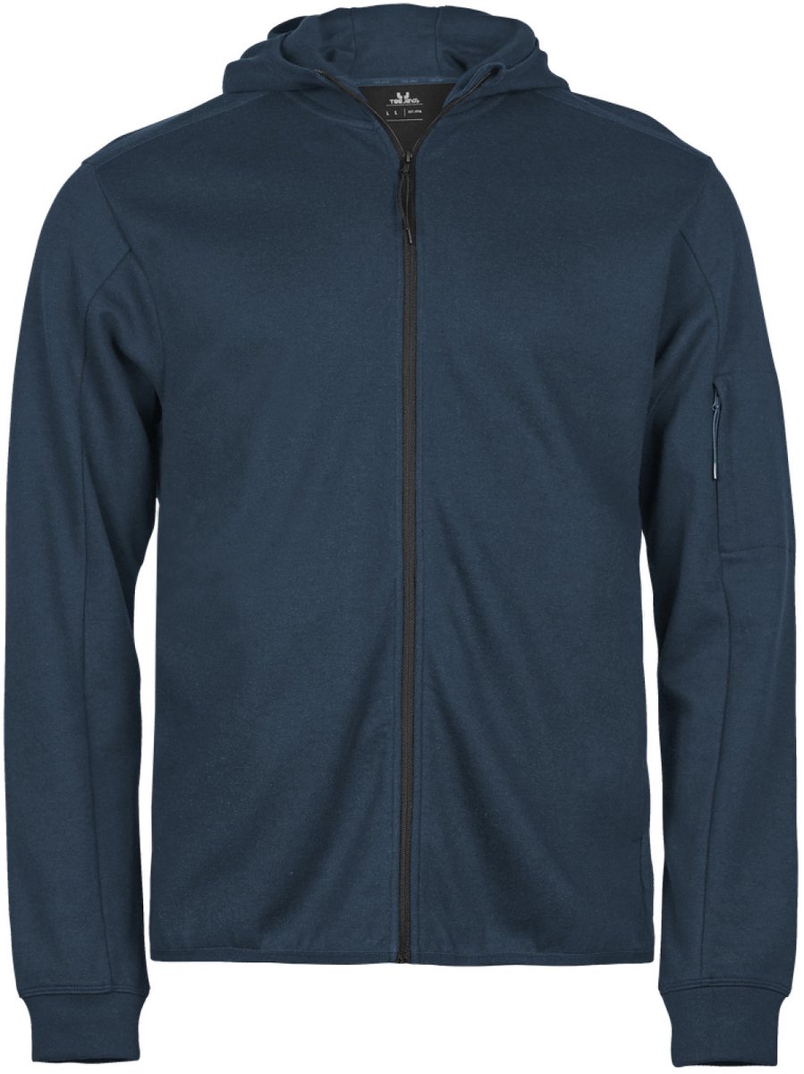 Tee Jays - Athletic Hooded Full Zip Sweat - Ink - 3XL