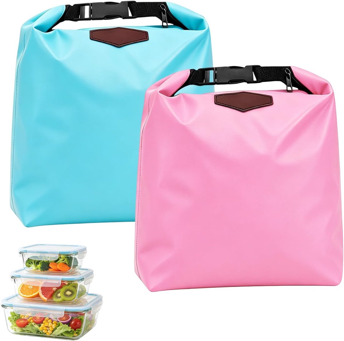 Cooler Bag Small 2 Pack Mini Cooler Bag Foldable with Zip - ShopVlot
