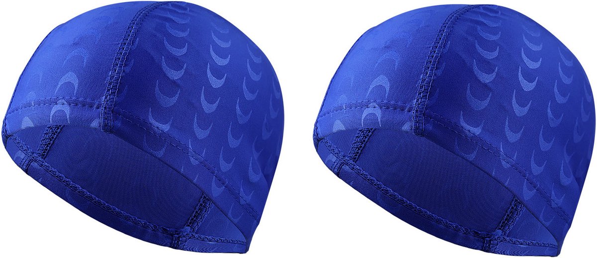 2 stuks Zwemmuts - Zwemmuts voor volwassenen - Zeer elastische zwemmuts - Ademend & comfortabel - Houdt het haar schoon - Unisex - Geschikt voor zwemmen in de zomer - Blauw