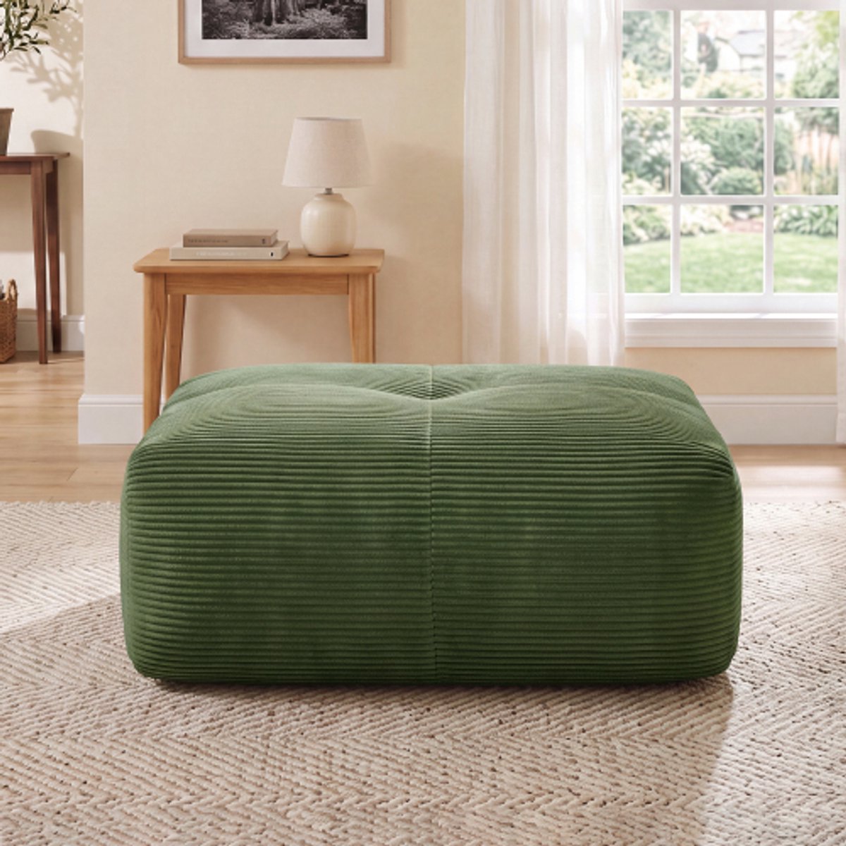 Hamlet Ottoman Cordstoff-Beige