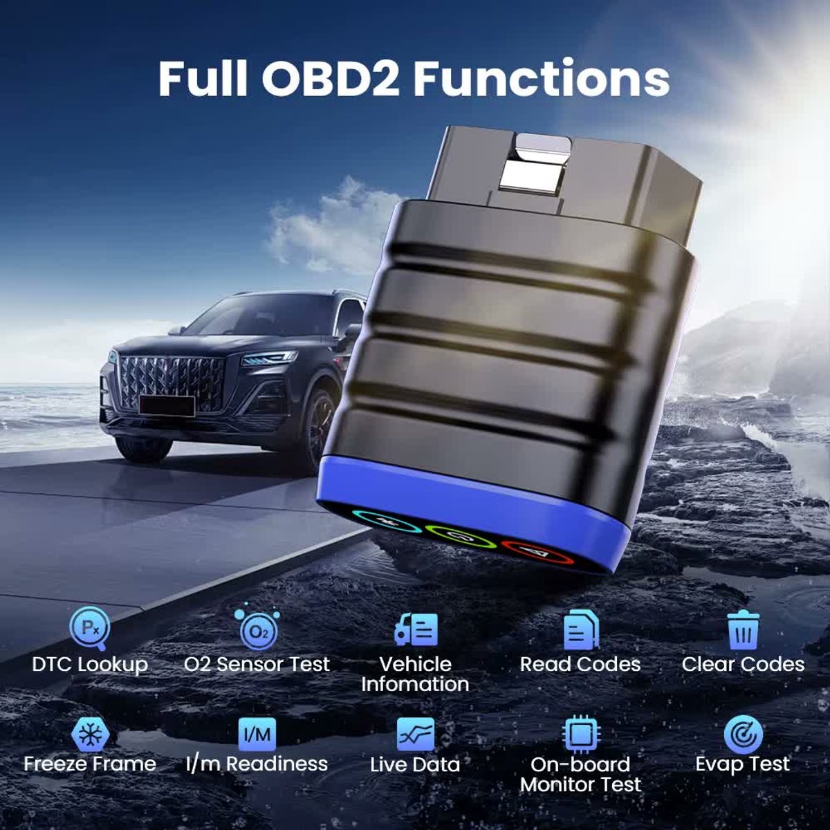 MUCAR BT200 LITE – Bluetooth OBD2 Scanner | Volledige Systeemdiagnose Levenslang Gratis | 30 Automerken thumbnail 4