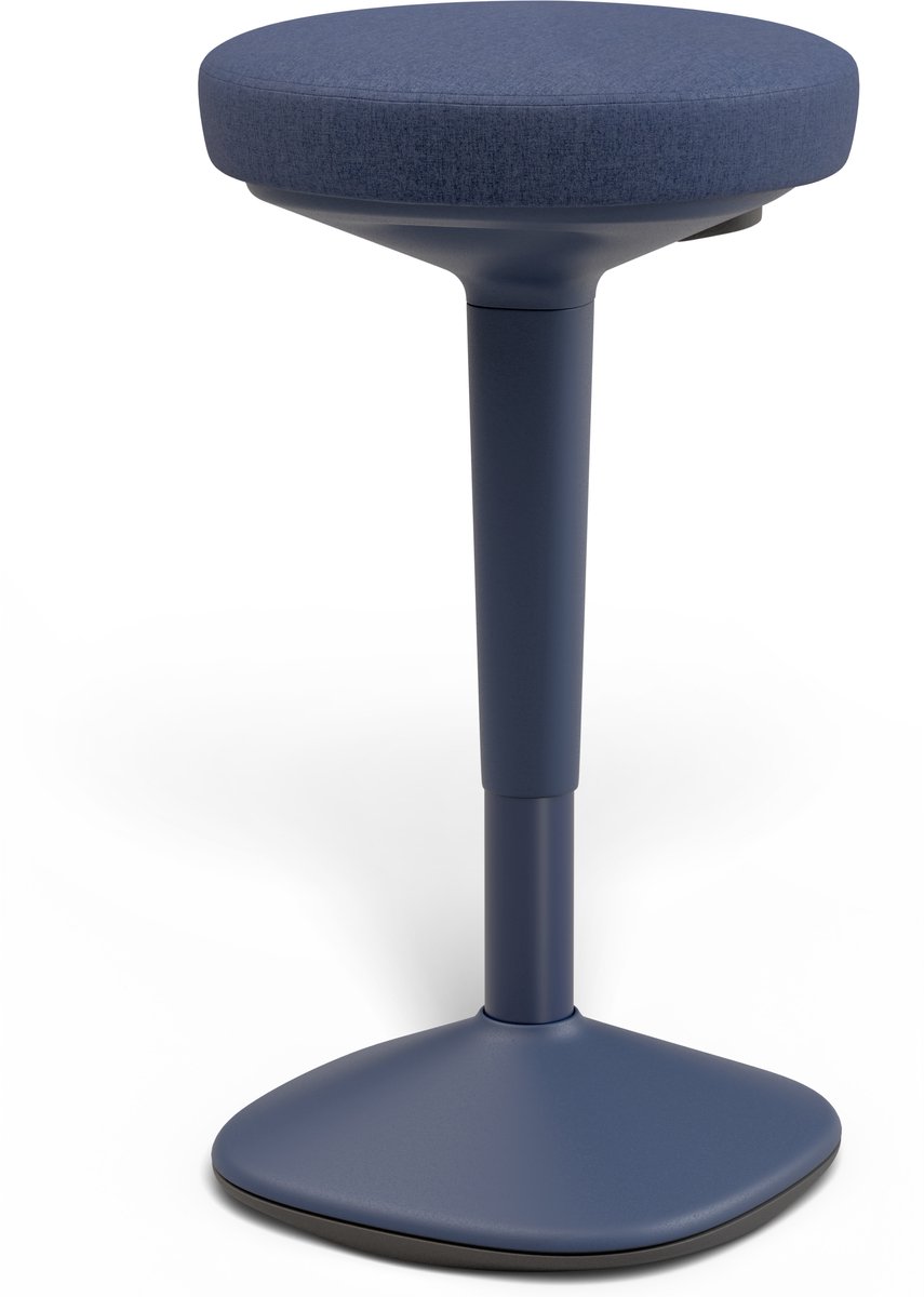 Desktronic Ergonomische Balanskruk - Wiebelkruk Hoogte 57-84cm - Zit-Sta Kruk ∅33cm - Anti-Slip Basis - Blauw