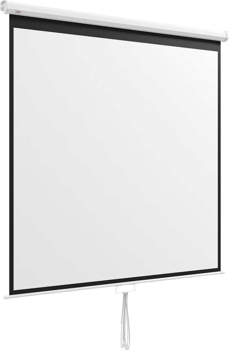 Beamer Leinwand 178 x 178 cm 99 Zoll 1:1 HD 4K Projektionsleinwand Rollo-Leinwand für Heimkino Büro-Präsentationen