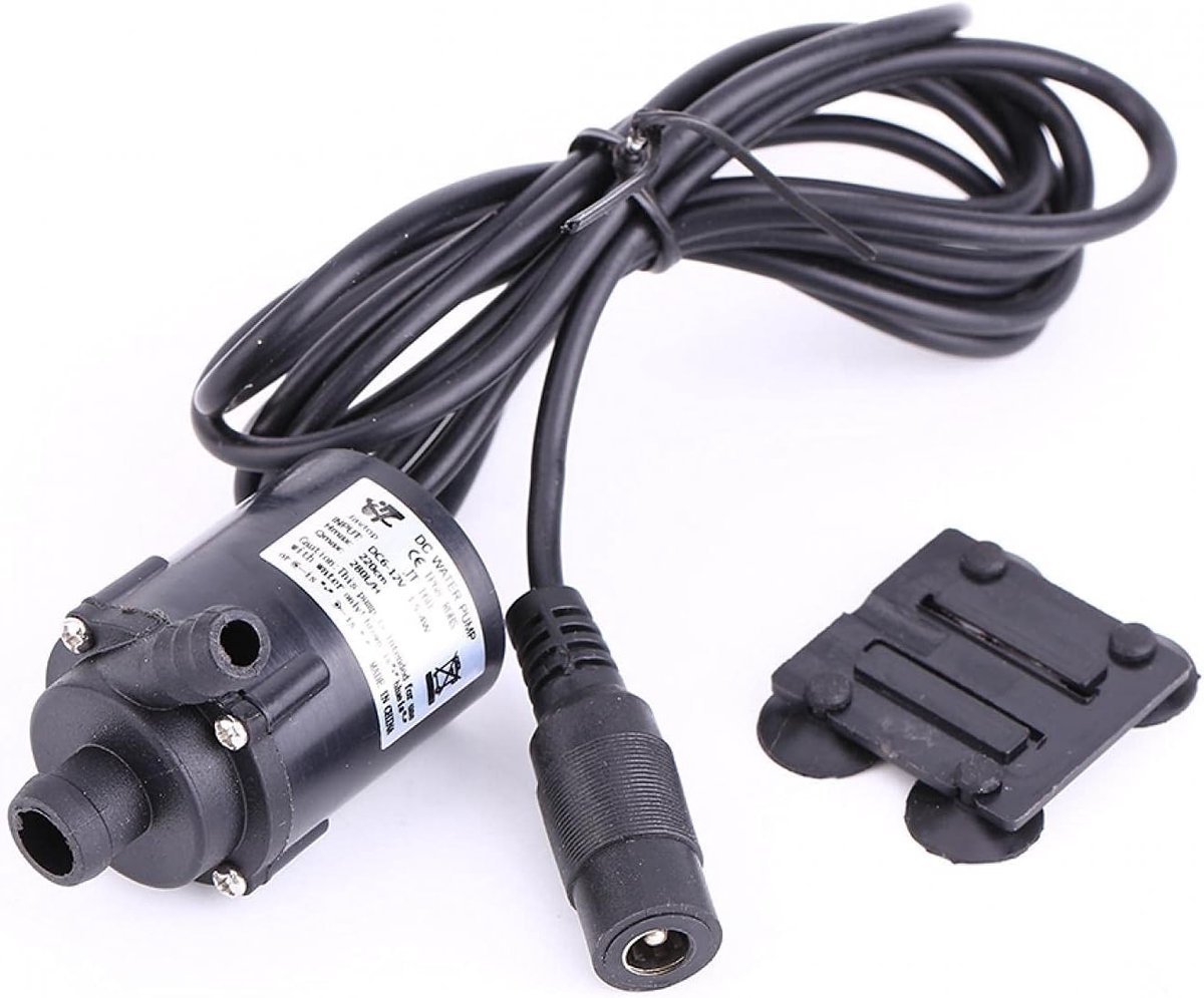 Dompelpomp - Zwart - 6V-12V - Ultrastille Borstelloze Waterpomp - Voor Vijver, Aquarium en Zwembad