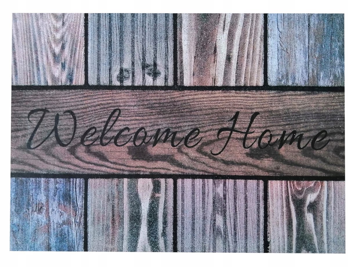 Decoratieve Rubberen Deurmat - Gerecycled Materiaal - 75x45 cm