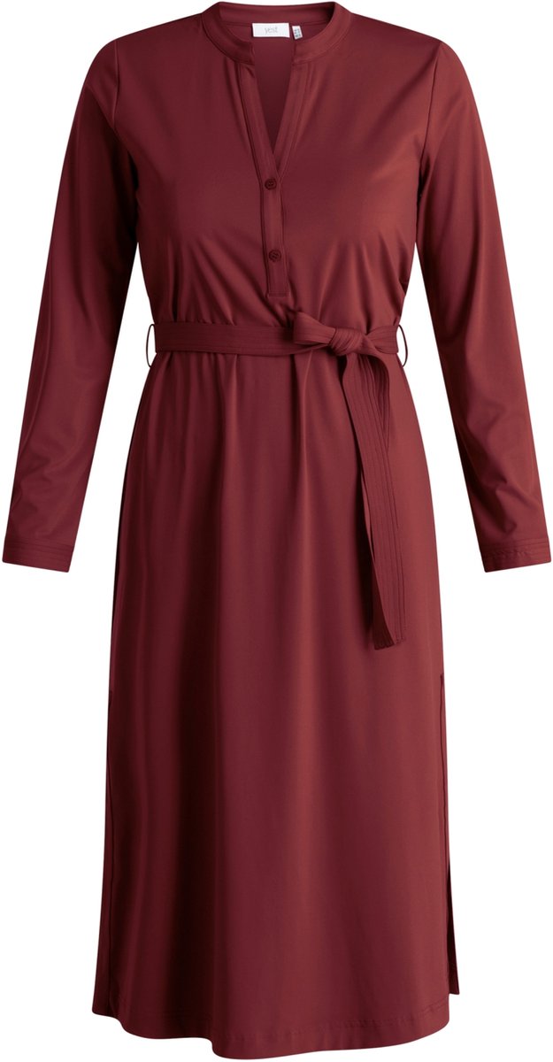 YEST CURVE Tifani Dresses - Wine Red - maat 1(48)