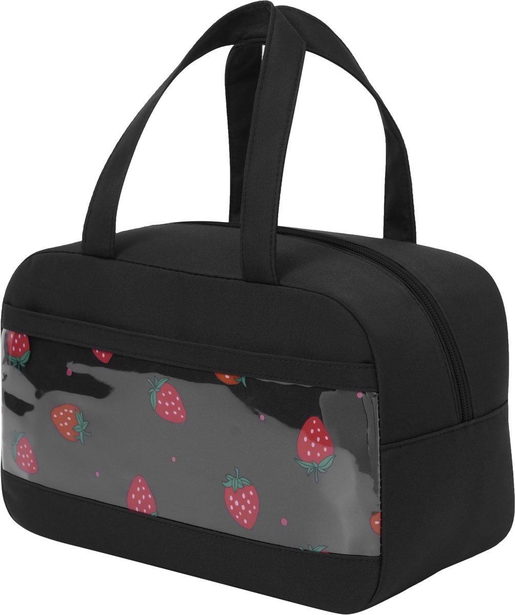 Rainbecom Koeltas 8L – Lunch Bag Geïsoleerde Lunchtas met Transparant Voorvak – Koeltassen voor Werk, School en Picknick – Zwart