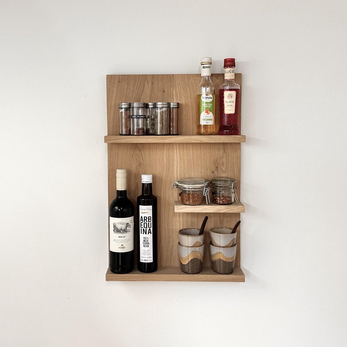 GoudmetHout® - Houten wandbord eiken - 60×40 cm - Jade