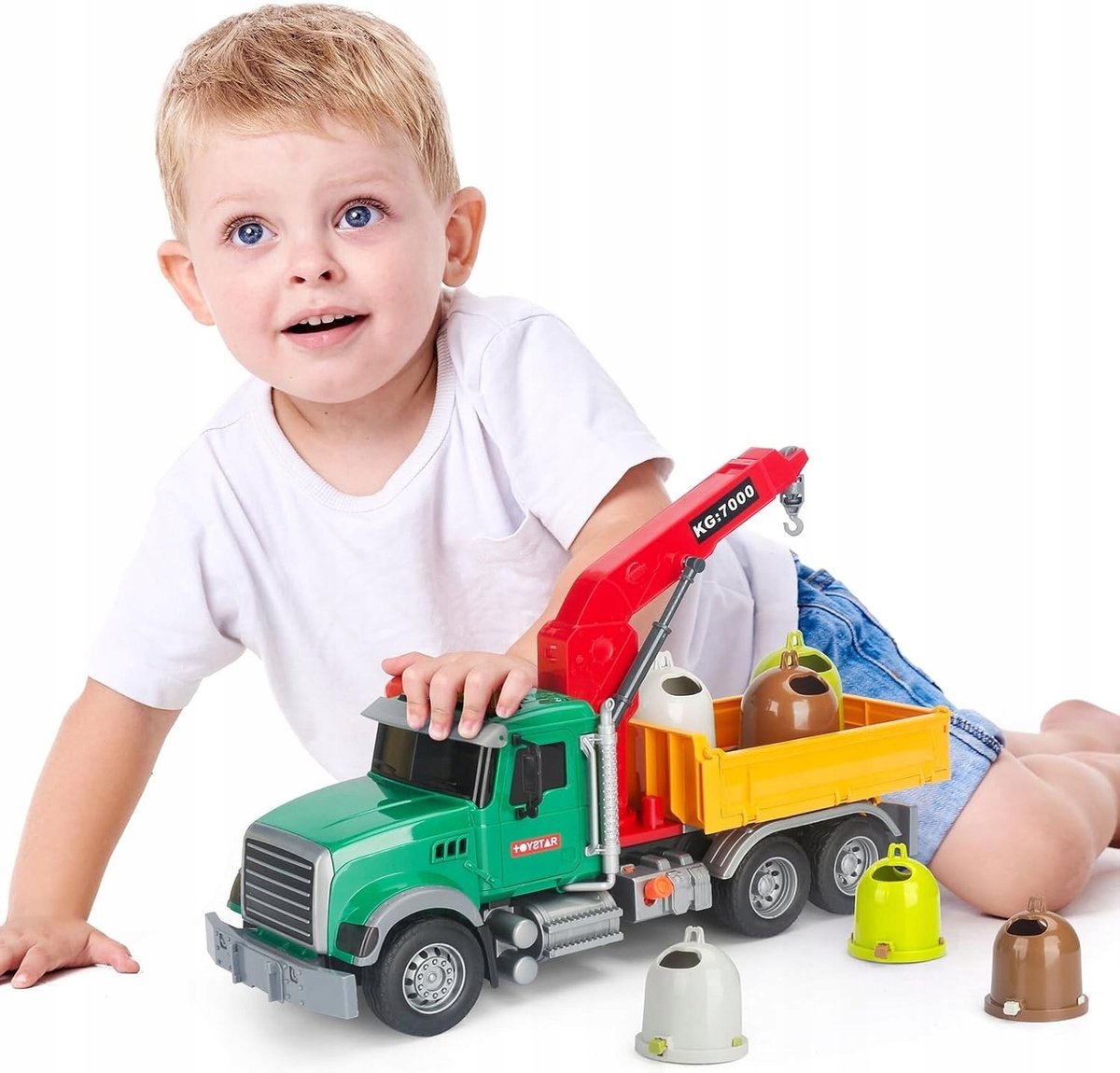 Grote Vuilniswagen Speelgoed met Geluid & Licht - Educatief
